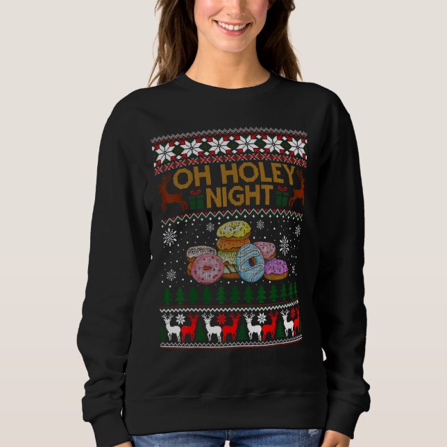 Dulces graciosos Navidades feos suéter (Anverso)