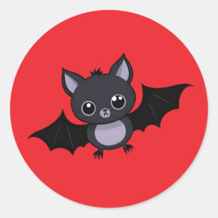 Dulces Pegatinas de Murciélago de Halloween de Dib