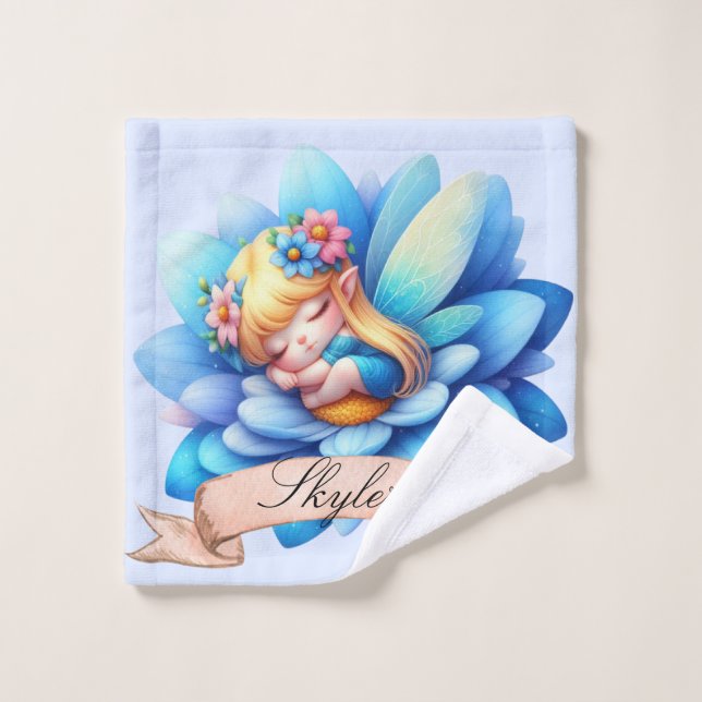 Dulces sueños de hada durmiente linda y caprichosa (Toallita)
