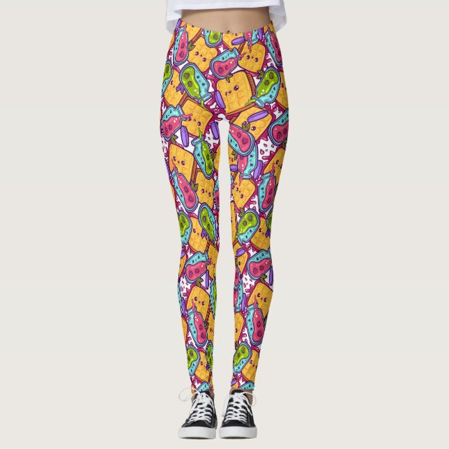 Dulces tratamientos Leggings (Anverso)