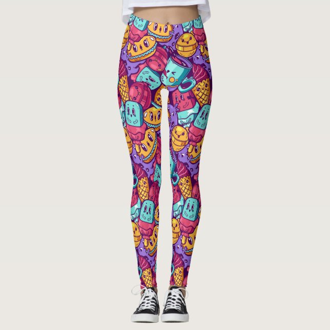 Dulces tratamientos Leggings (Anverso)
