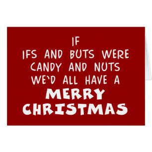 Dulces y nueces Feliz Navidad - Humor Regalo