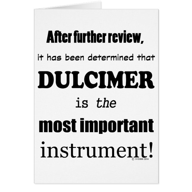 Dulcimer Instrumento Más Importante (Frente)