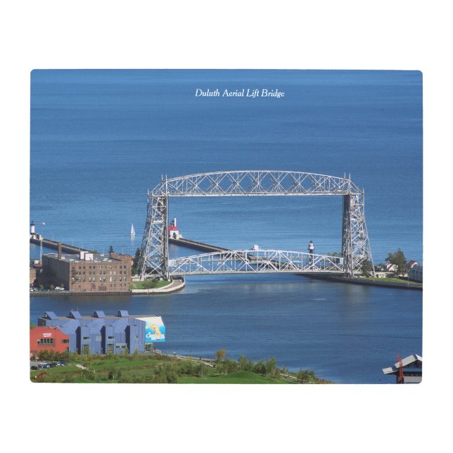 Duluth Aerial Lift Bridge arte metálico en la pare (Anverso)