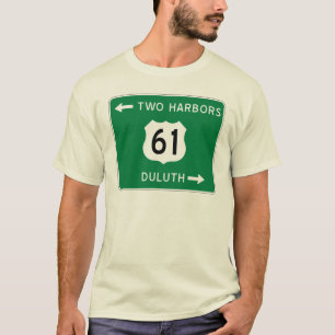 Duluth, dos puertos, camiseta de la carretera 61