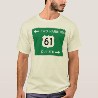 Duluth, dos puertos, camiseta de la carretera 61