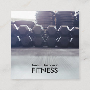 Dumbbels Tarjetas de presentación Fitness