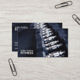 Dumbbels Tarjetas de presentación Fitness