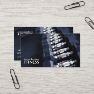 Dumbbels Tarjetas de presentación Fitness