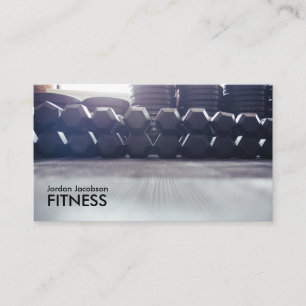 Dumbbels Tarjetas de presentación Fitness