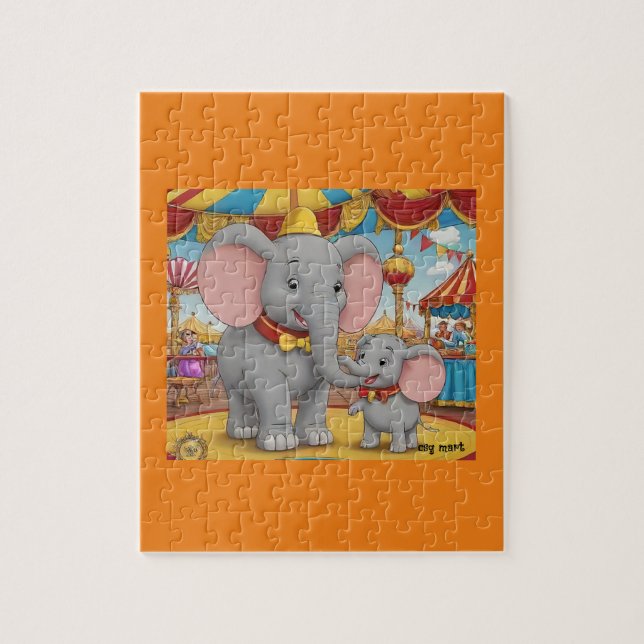 Dumbo con encanto y el rompecabezas de la Sra. Jum (Vertical)