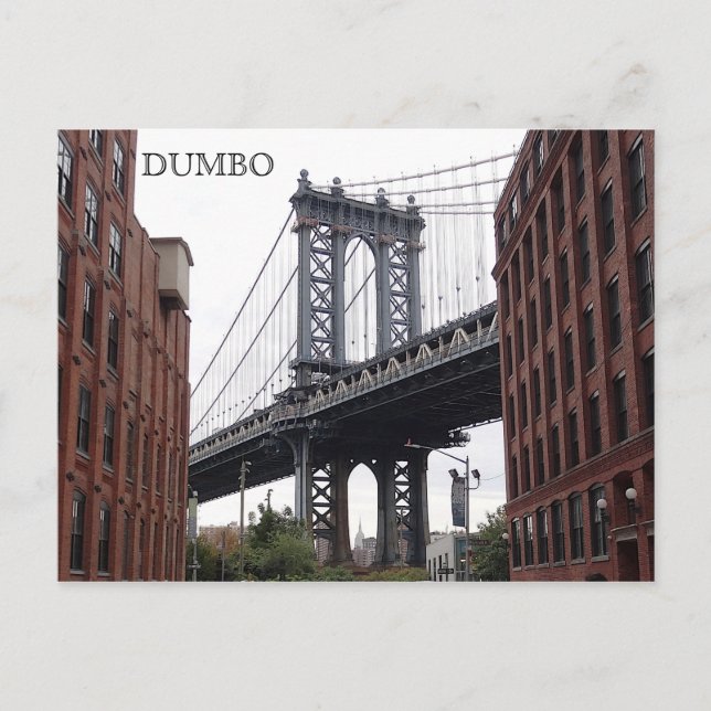 DUMBO, tarjeta postal 1-2 de Brooklyn (Anverso)