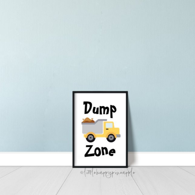 Dump Zone Dump Camión Niños Decoración De Habitaci (Subido por el creador)