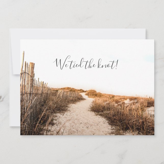 Dunas de arena de Invitación boda (Anverso)