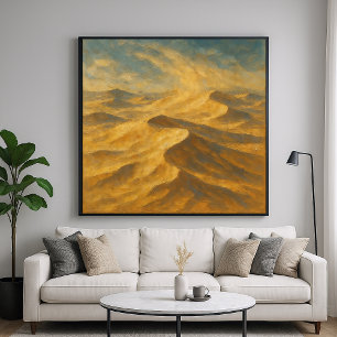 Dunas de arena de viento - Arte estilo Painterly P
