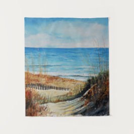 Dunas de arena y pintura oceánica | Tapiz