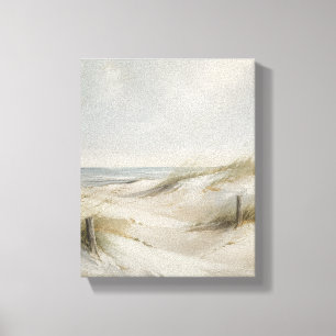 Dunas de lino de horizonte tranquilo – Arte coster