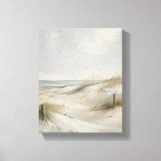 Dunas de lino de horizonte tranquilo – Arte coster