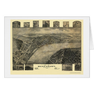 Duncannon, mapa panorámico del PA - 1903