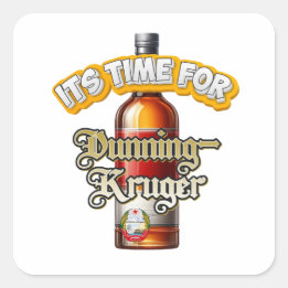 Dunning Kruger Pegatina