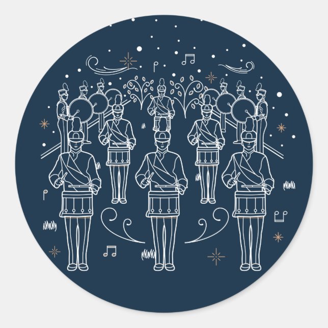 DUODÉCIMO DÍA DE NAVIDAD / Pegatinas de Navidad (Anverso)