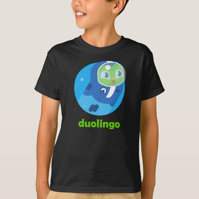 Duolingo En El Espacio Camiseta Clásica (Anverso)