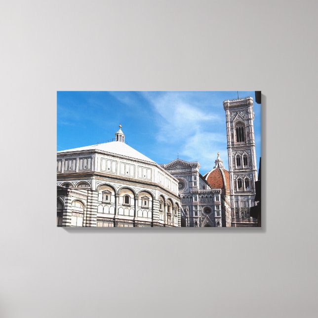 Duomo y Baptisterio, impresión de lienzos de Flore (Anverso)