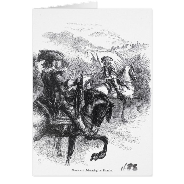 Duque de Monmouth que avanza en Taunton (Frente)