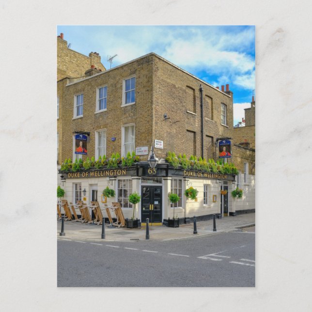 Duque de Wellington, Belgravia, postal de Londres (Anverso)