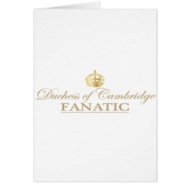 Duquesa de Cambridge Fanatic (Frente)
