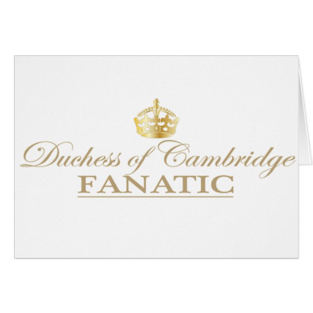 Duquesa de Cambridge Fanatic (Anverso (Horizontal))