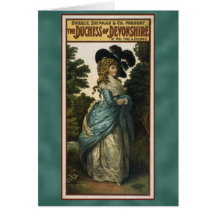 Duquesa de las tarjetas del poster del teatro de