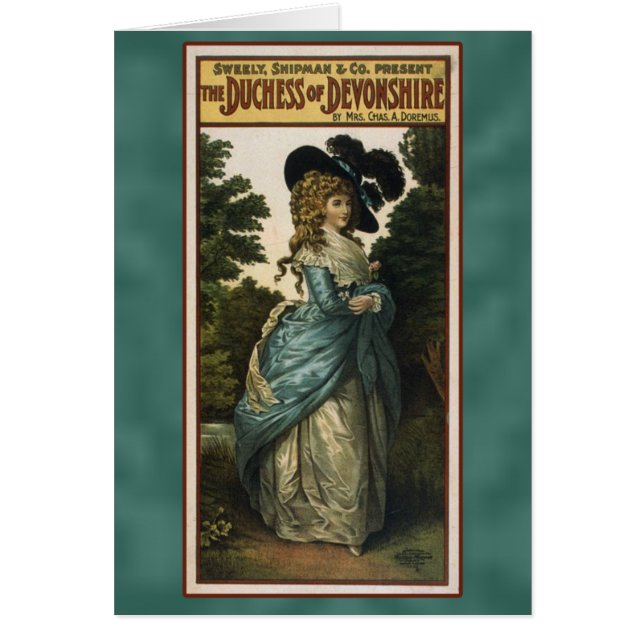 Duquesa de las tarjetas del poster del teatro de (Frente)
