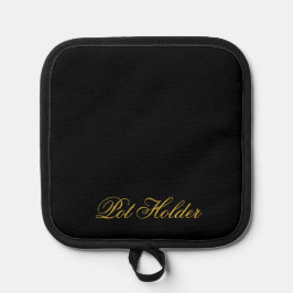 Durable Black Pot Holder for Safe Handling