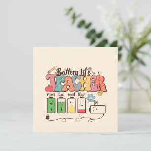 Duración de la batería de un profesor - Educador r