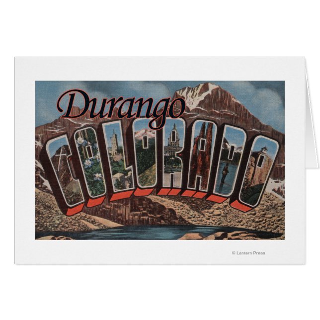 Durango, Colorado - Escenas de letras grandes (Anverso (Horizontal))