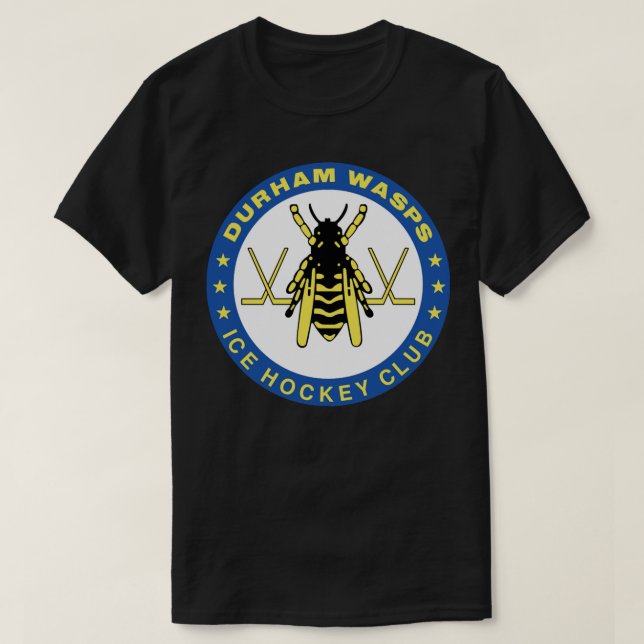Durham Wasps equipo de hockey sobre hielo camiseta (Diseño del anverso)