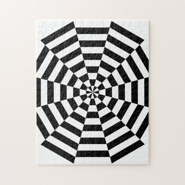 Duro rompecabezas de ilusión óptica (Vertical)