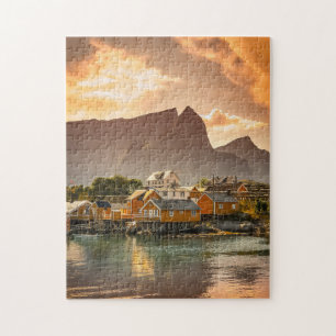 Dusk Scene Puzzles Mountain Art Complex Jigsaw Pu