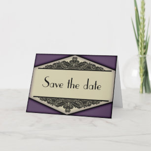 Dusky Purple Vintage, guardar la tarjeta de fecha