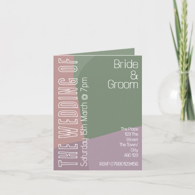 dusky rosa lavender verde pastel personalizado (Anverso)