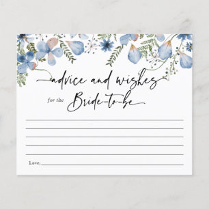 Duste Blue Boho Consejo Floral A La Tarjeta De Nov