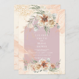 Duste Rosa Floral Pampas Grass Boho BRIDAL SHOWER