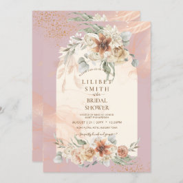 Duste Rosa Floral Pampas Grass Boho BRIDAL SHOWER