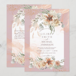 Duste Rosa Floral Pampas Grass REHEARSAL DINNER