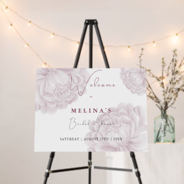 Duste Rosa Plum Peony Floral Bridal Shower