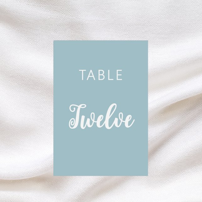 Duste tarjeta de boda de guiones clásicos azul (Subido por el creador)
