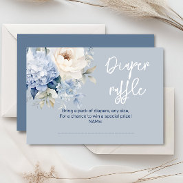 Duste tarjeta de ducha con flores azul y blanco