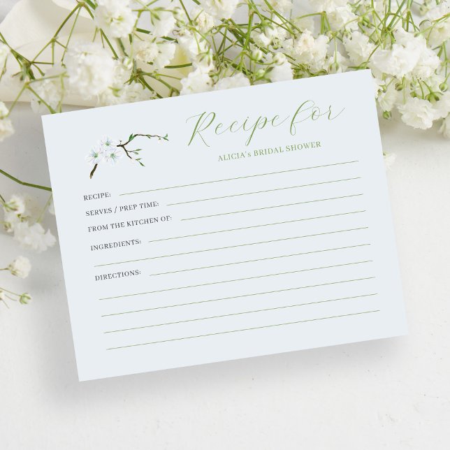 Duste tarjeta de receta de ducha de novia floral a (Subido por el creador)