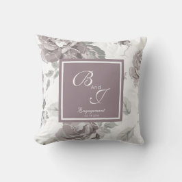 Dusto rosa almohada de lanzamiento rosa